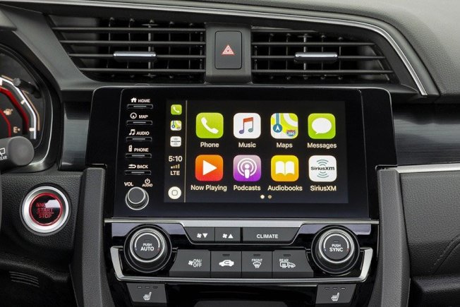 升级至Apple CarPlay和Android Auto连接功能的娱乐资讯系统。(Honda)